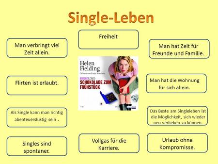 Single-Leben Freiheit Man verbringt viel Zeit allein.