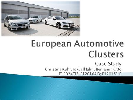 European Automotive Clusters