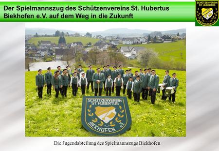 Die Jugendabteilung des Spielmannszugs Biekhofen