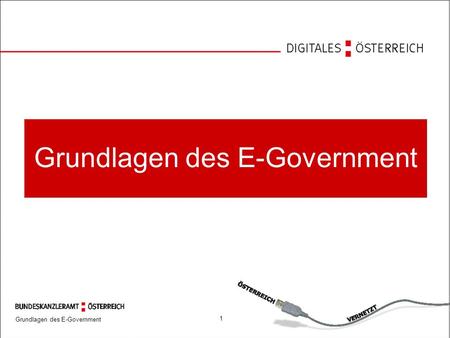 Grundlagen des E-Government