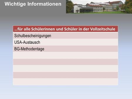 Wichtige Informationen