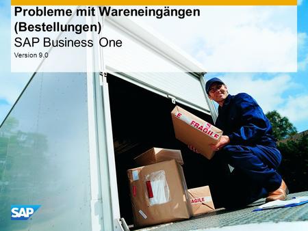 Probleme mit Wareneingängen (Bestellungen) SAP Business One