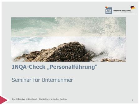 INQA-Check „Personalführung“ Seminar für Unternehmer