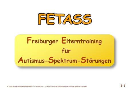 Freiburger Elterntraining für Autismus-Spektrum-Störungen