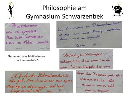 Philosophie am Gymnasium Schwarzenbek