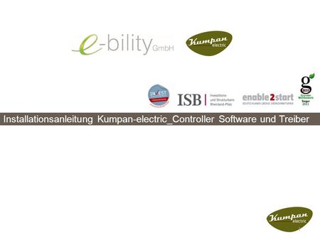 Installationsanleitung Kumpan-electric_Controller Software und Treiber