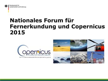 Nationales Forum für Fernerkundung und Copernicus 2015