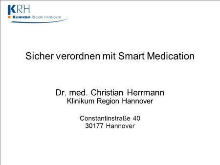 Sicher verordnen mit Smart Medication