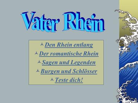 Vater Rhein Den Rhein entlang Der romantische Rhein Sagen und Legenden