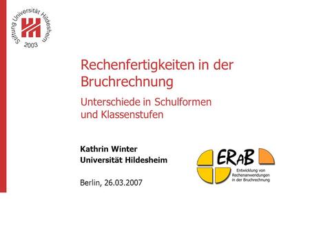 Kathrin Winter Universität Hildesheim Berlin,