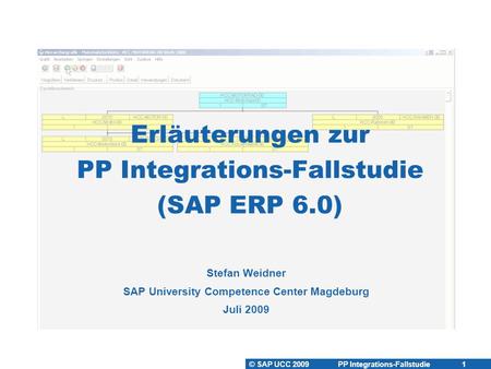 Erläuterungen zur PP Integrations-Fallstudie (SAP ERP 6.0)