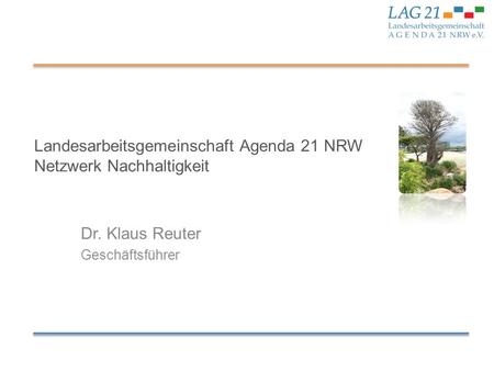 Landesarbeitsgemeinschaft Agenda 21 NRW Netzwerk Nachhaltigkeit