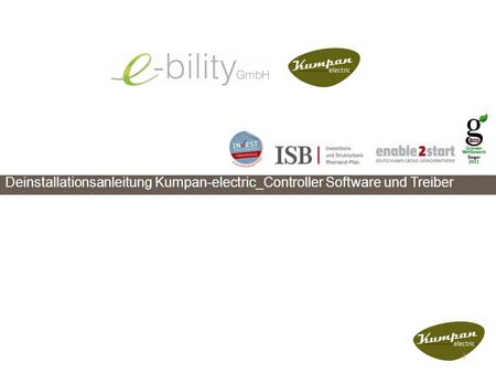 Deinstallationsanleitung Kumpan-electric_Controller Software