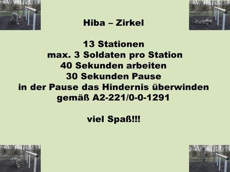 Hiba – Zirkel 13 Stationen max