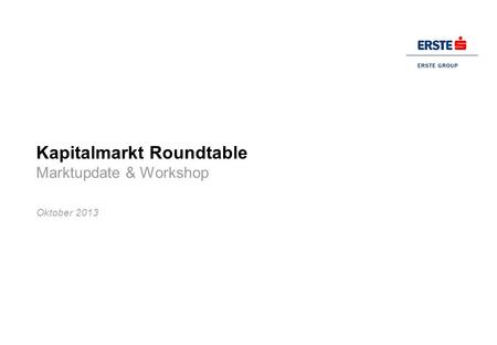 Kapitalmarkt Roundtable