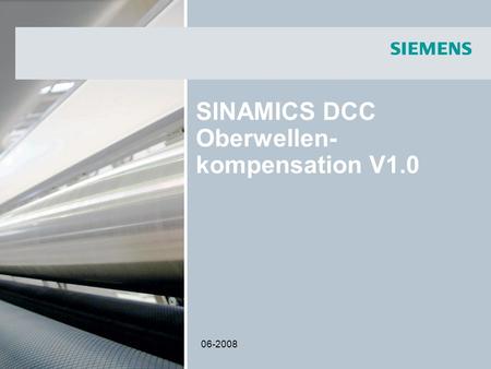 SINAMICS DCC Oberwellen-kompensation V1.0