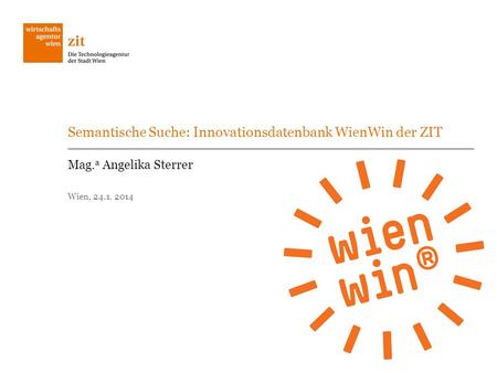 Semantische Suche: Innovationsdatenbank WienWin der ZIT