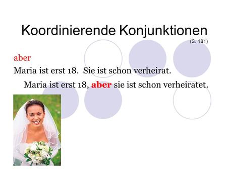 Koordinierende Konjunktionen (S. 181)