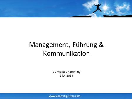 Management, Führung & Kommunikation