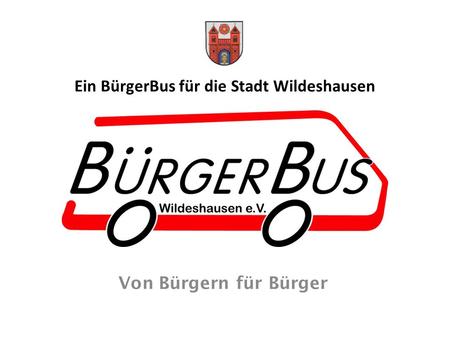 Ein BürgerBus für die Stadt Wildeshausen