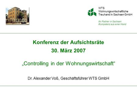 Dr. Alexander Voß, Geschäftsführer WTS GmbH