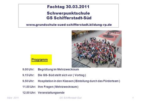 Schwerpunktschule GS Schifferstadt-Süd