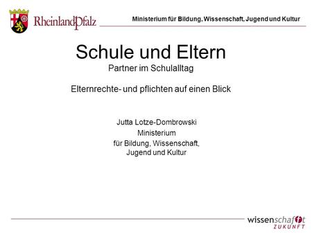 Jutta Lotze-Dombrowski Ministerium