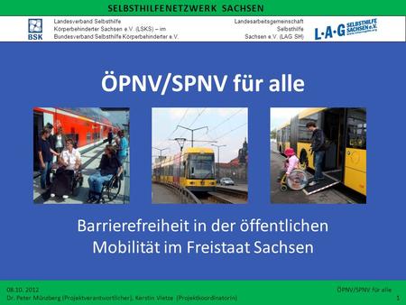 Barrierefreiheit in der öffentlichen Mobilität im Freistaat Sachsen