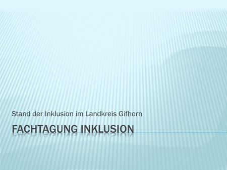 Stand der Inklusion im Landkreis Gifhorn