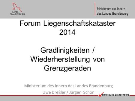 Ministerium des Innern des Landes Brandenburg