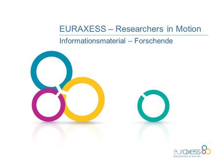 EURAXESS – Researchers in Motion Informationsmaterial – Forschende.