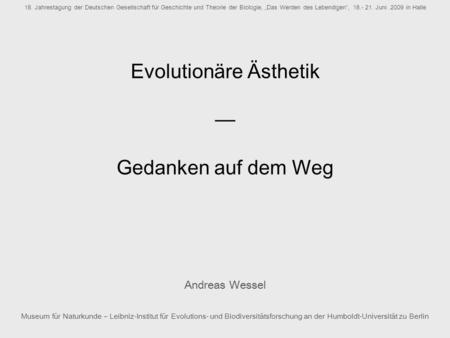 Evolutionäre Ästhetik
