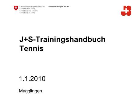 J+S-Trainingshandbuch Tennis
