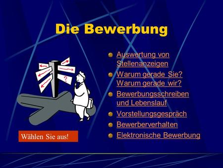 Die Bewerbung Auswertung von Stellenanzeigen