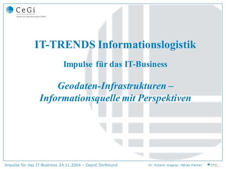 IT-TRENDS Informationslogistik
