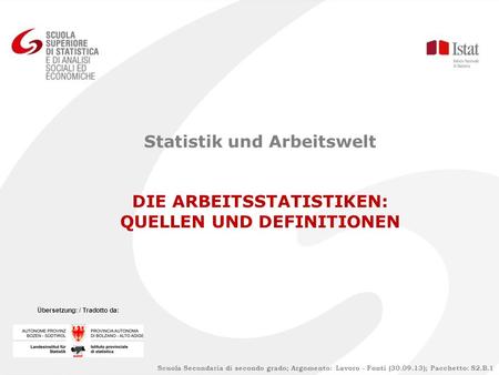 Statistik und Arbeitswelt