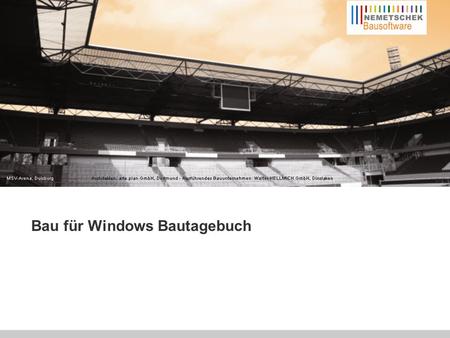 Hardware Das Bau für Windows Bautagebuch kann als „stand-alone-Lösung“ im Zusammenspiel mit dem Modul „Baustellenrechner“ eingesetzt werden oder als „online-Lösung“