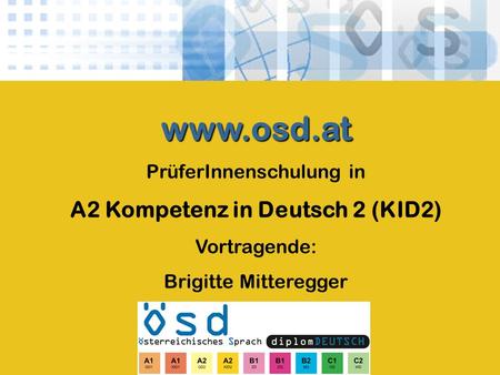 A2 Kompetenz in Deutsch 2 (KID2)