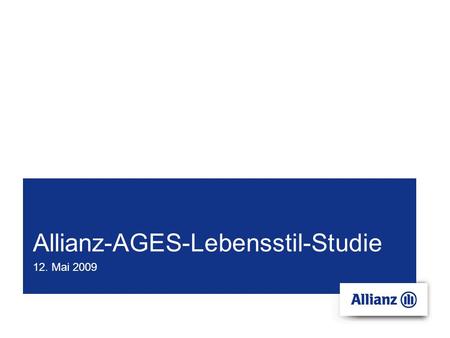 Allianz-AGES-Lebensstil-Studie