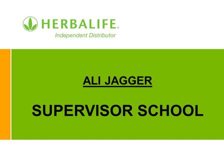 ALI JAGGER SUPERVISOR SCHOOL.
