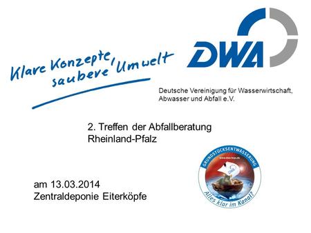 2. Treffen der Abfallberatung Rheinland-Pfalz