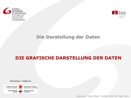Die Darstellung der Daten DIE GRAFISCHE DARSTELLUNG DER DATEN