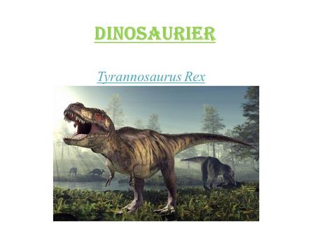 Dinosaurier Tyrannosaurus Rex.