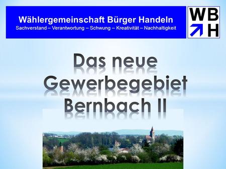 Das neue Gewerbegebiet Bernbach II