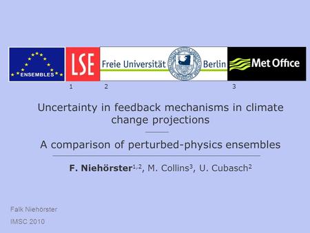 Uncertainty in feedback mechanisms in climate change projections