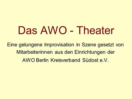 AWO Berlin Kreisverband Südost e.V.
