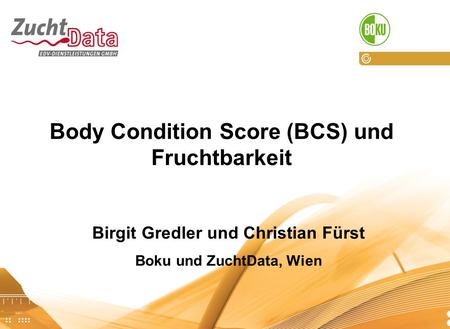 Body Condition Score (BCS) und Fruchtbarkeit