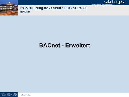 PG5 Building Advanced / DDC Suite 2.0 BACnet