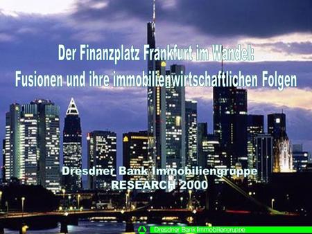 Der Finanzplatz Frankfurt im Wandel: