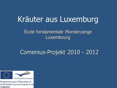 École fondamentale Mondercange Luxembourg